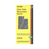 Wah Wah Mountains North, Utah - 30x60 Minute BLM Surface Management Map